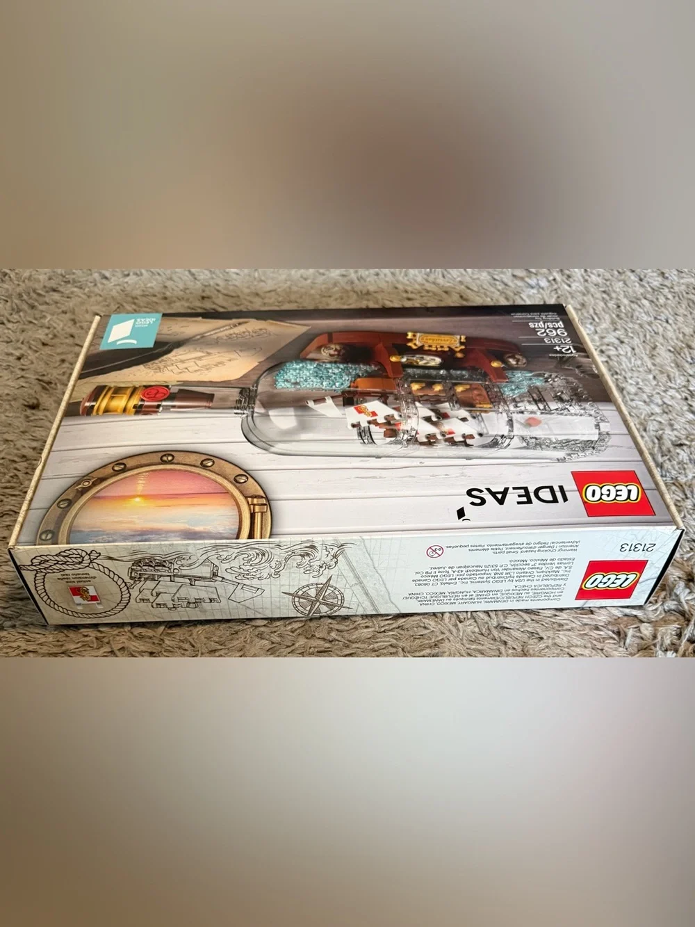 LEGO IDEAS 21313 Ship in a Bottle Great Used Condition